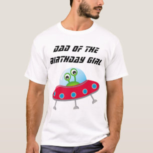 Space Birthday Party Dad T-Shirt