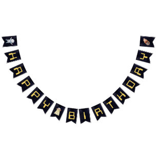 Space Birthday Party First Trip Around The Sun Bunting Flags