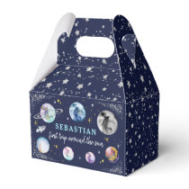 Space Birthday Party  First Trip Around The Sun Favor Boxes