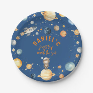 Space Birthday Party First Trip Around The Sun Paper Plates