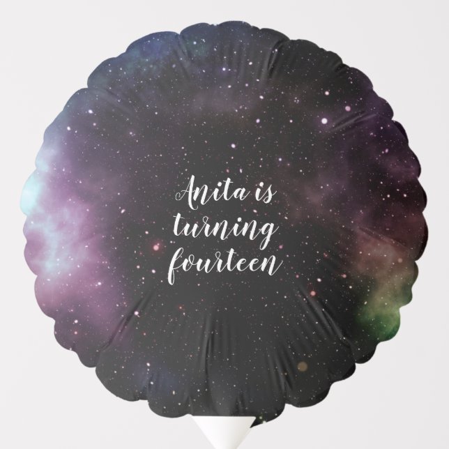 Space Birthday Party Galaxy Themed Decorations Balloon (Front)