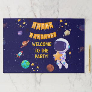 Space Birthday Placemat Astronaut Party Table Ma