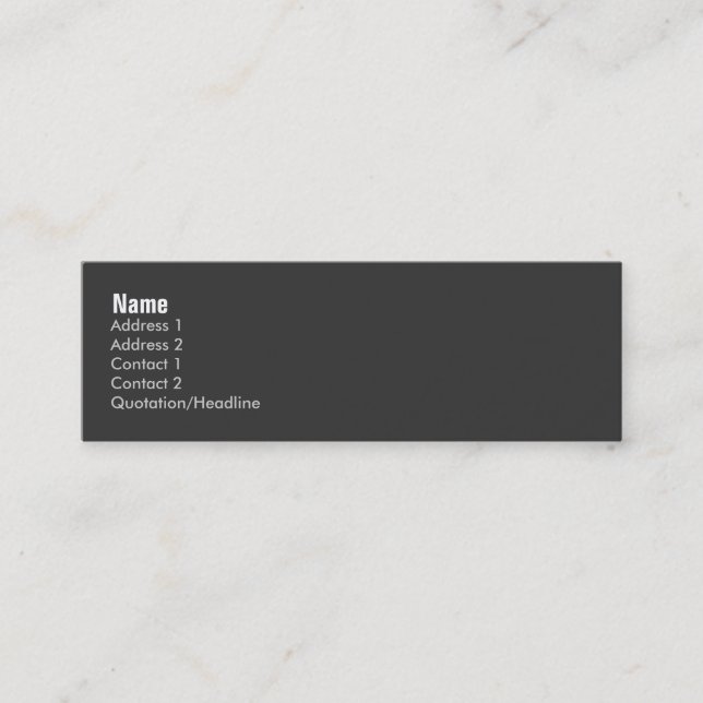 Space Boy Abstract Profile Card (Front)