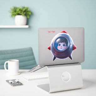 SPACE BOY STICKER