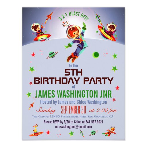 5Th Birthday Party Invitations Templates Boy 7