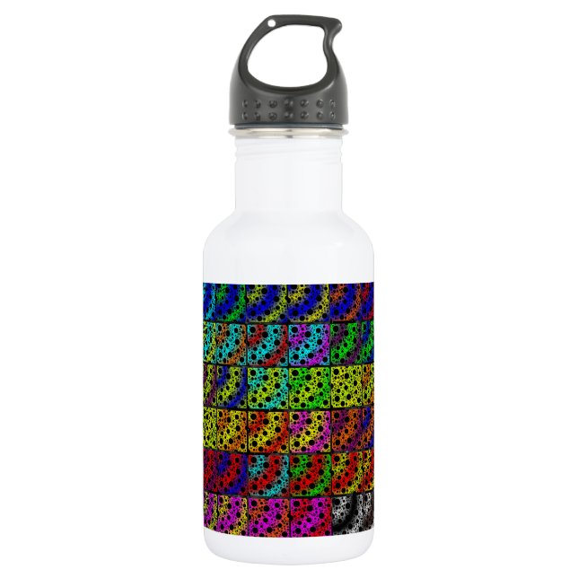 Space Bubble Spots Collection Stainless Steel Water Bottle (Front)