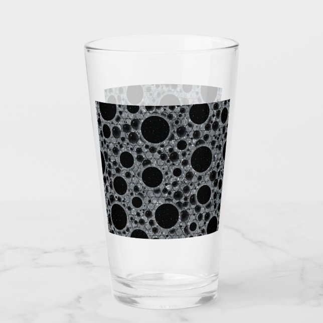 Space Bubble Spots - Glitter Silver Glass (Front)