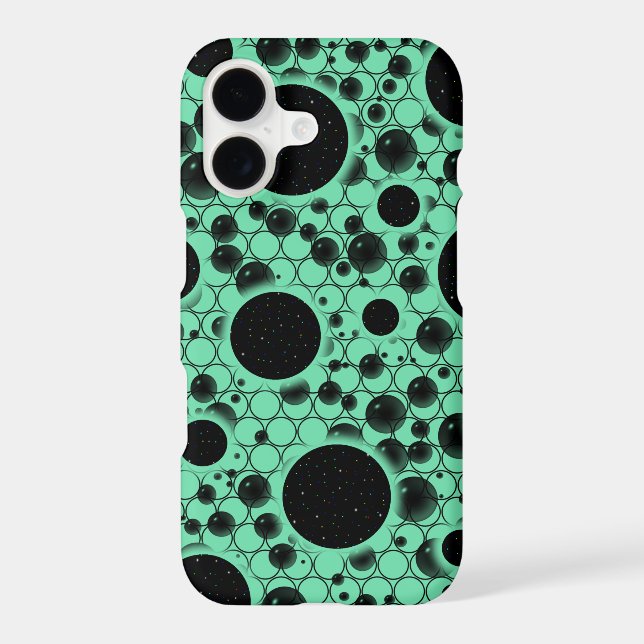 Space Bubble Spots - Mint Case-Mate iPhone Case (Back)