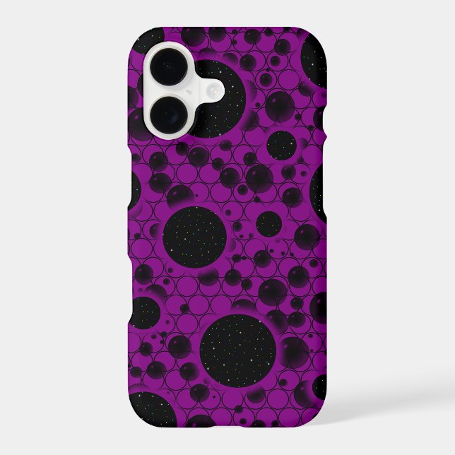 Space Bubble Spots - Purple Case-Mate iPhone Case (Back)