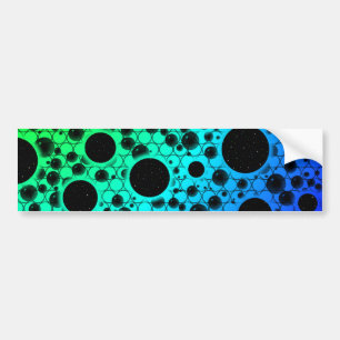 Space Bubble Spots - Rainbow YGCBP Bumper Sticker