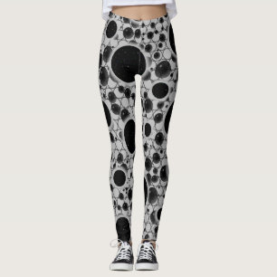 Space Bubble Spots - Silver Leggings