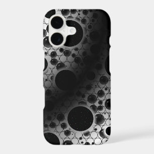 Space Bubble Spots - White/Black iPhone 17 Case
