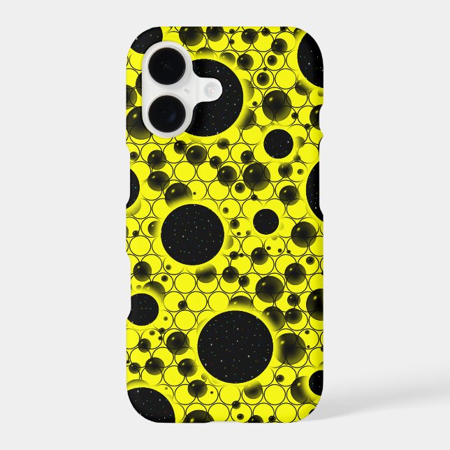 Space Bubble Spots - Yellow Case-Mate iPhone Case (Back)
