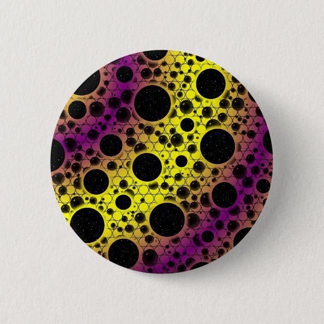 Space Bubble Spots - Yellow/Purple Button (Front)