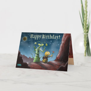 Space Bugs Adventure Birthday Card