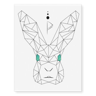Space Bunny Temporary Tattoos
