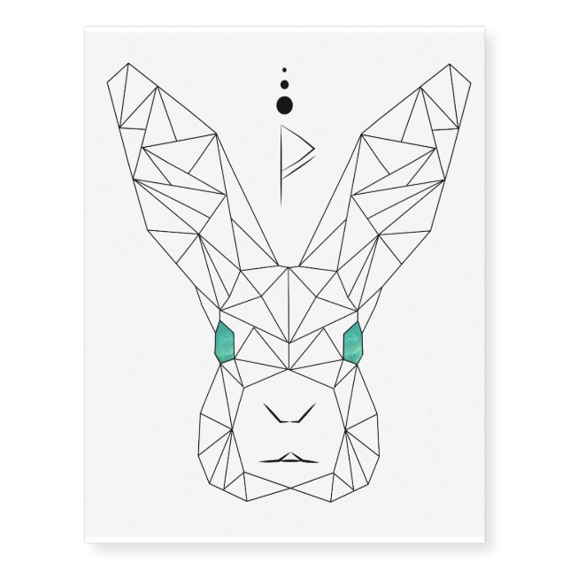 Space Bunny Temporary Tattoos (Front)