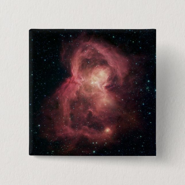 Space Butterfly Nebula Button (Front)