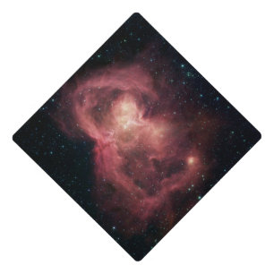 Space Butterfly Nebula Graduation Cap Topper