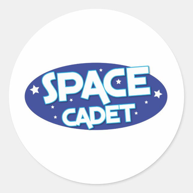 SPACE CADET CLASSIC ROUND STICKER (Front)