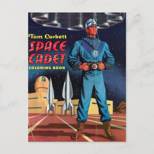 Space Cadet Coloring Book Postcard (Front)