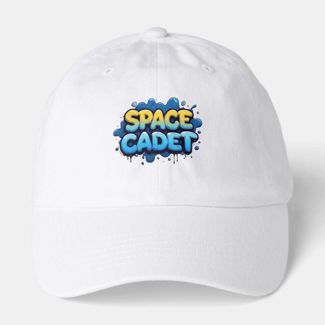 Space Cadet Graffiti Typography Hat (Front)
