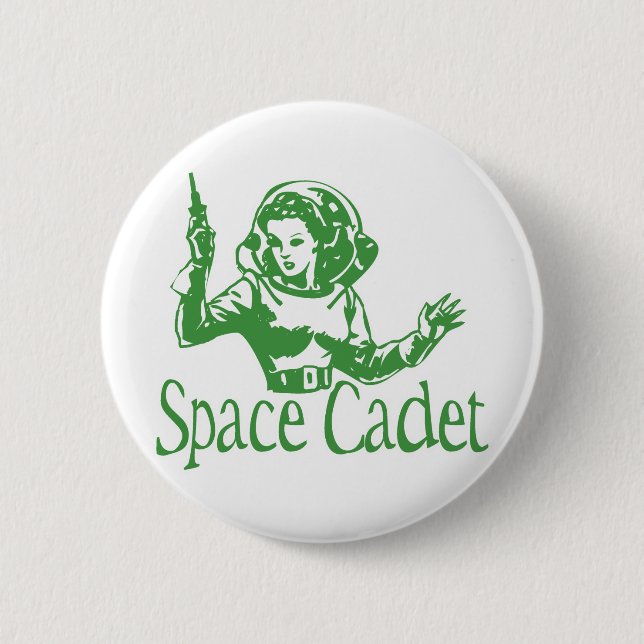 Space Cadet Green Button (Front)