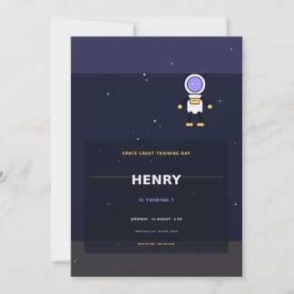 Space Cadet Invitation