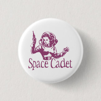 Space Cadet Pink Pinback Button