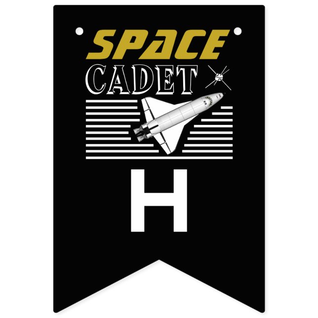 Space Cadet, Spacecraft, Birthday Bunting Flags (Second Flag)