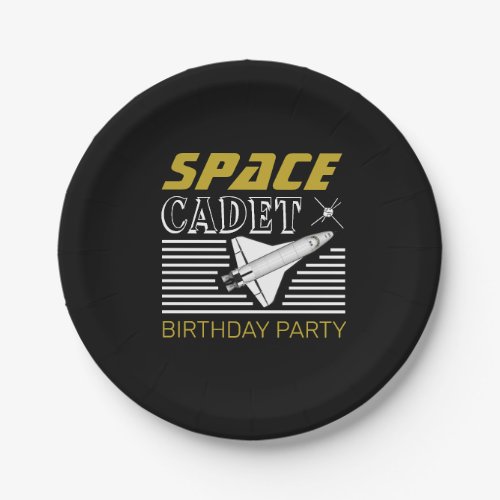 Space Cadet Spacecraft Birthday Paper Plates