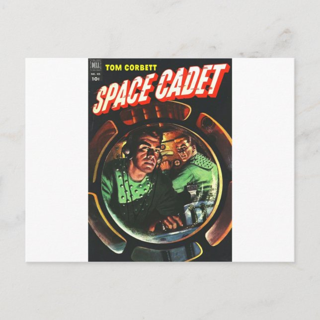 Space Cadets in Small Rocket Postcard (Front)