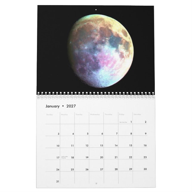 Space Calendar 2009 (Jan 2027)