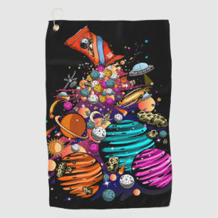Space Candy Golf Towel