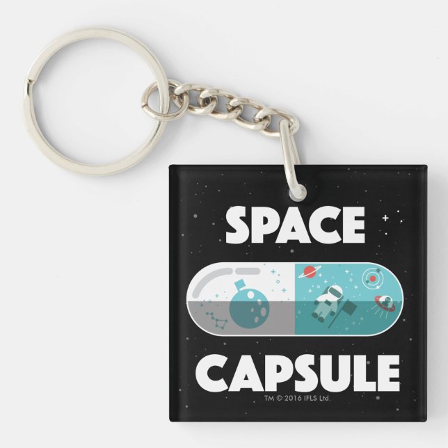 Space Capsule Keychain (Front)