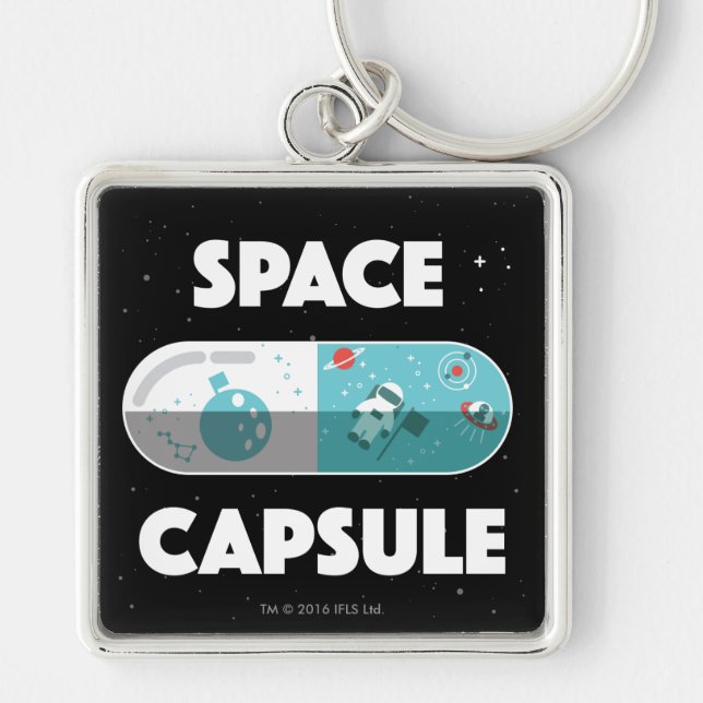 Space Capsule Keychain (Front)