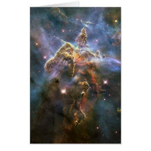 Space Carina Nebula Mystic Mountain in Hubble Card
