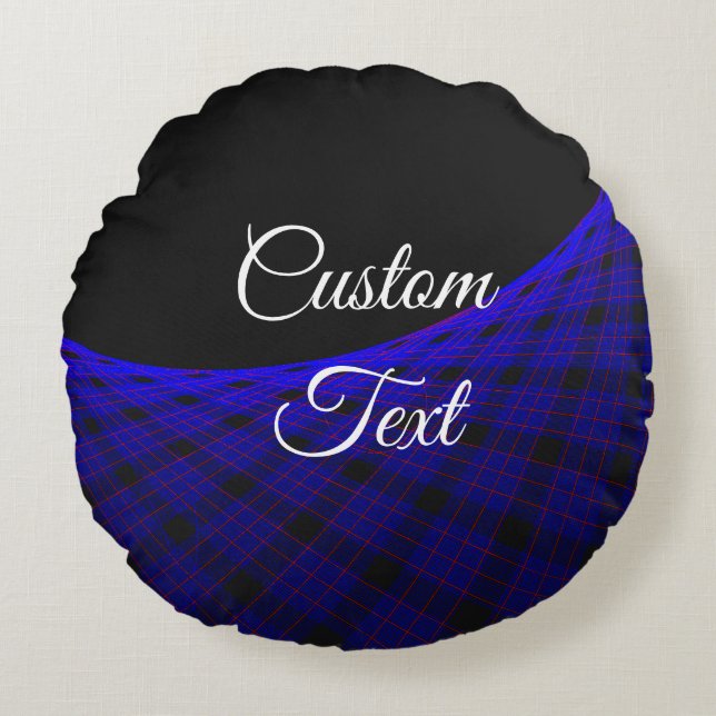 Space Carpet Geometric Round Pillow (Front)