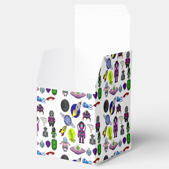 Space Cartoon Favor Boxes (Opened)