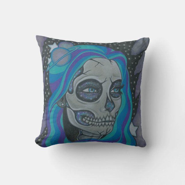 Space Case Throw Pillow (Front)