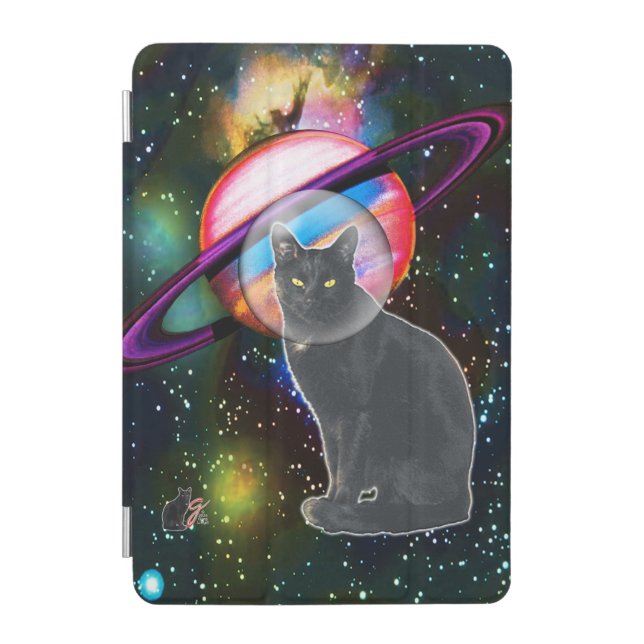Space Cat Cosmo iPad Mini Cover (Front)