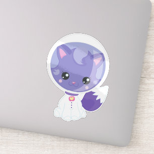 Space Cat, Cute Cat, Astronaut, Cosmonaut, Space Sticker