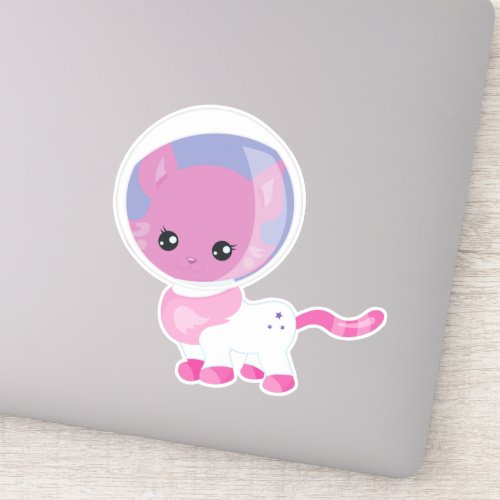 Space Cat Cute Cat Cosmonaut Astronaut Space Sticker