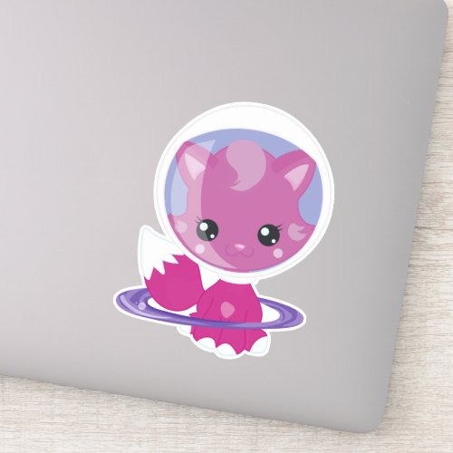 Space Cat Cute Cat Space Cosmonaut Astronaut Sticker