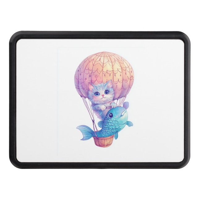 Space Cat Dreams – Funny Vaporwave Galaxy Kitty Hitch Cover (Front)