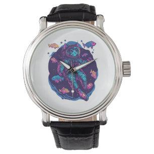Space Cat Dreams � Funny Vaporwave Galaxy Kitty Watch