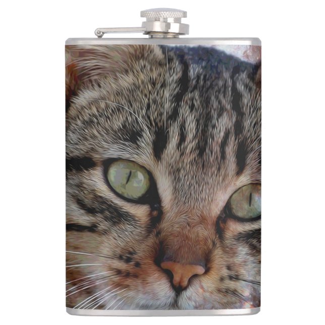 Space Cat Flask (Front)