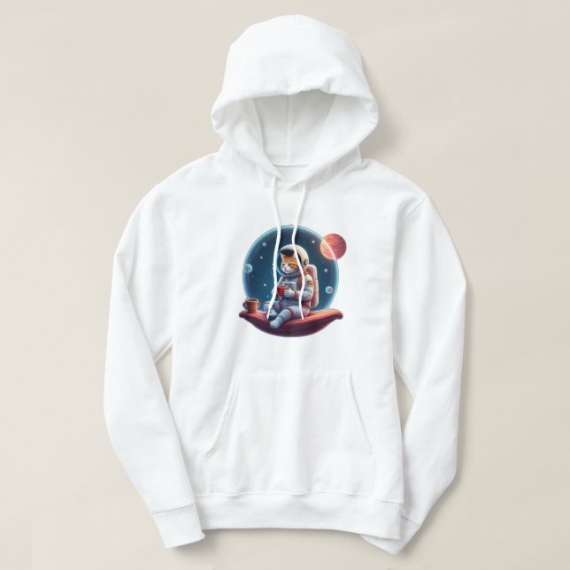 space cat hoodie (Design Front)