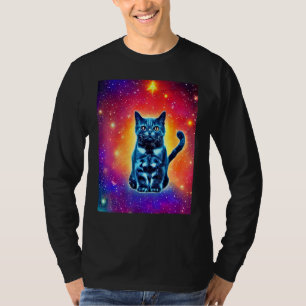 Space Cat Kitty Kitten In Cat Style 1 T-Shirt