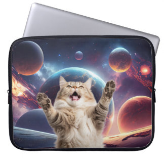 Space cat laptop sleeve